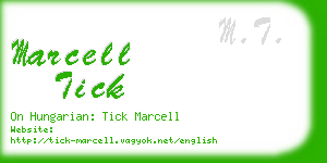 marcell tick business card